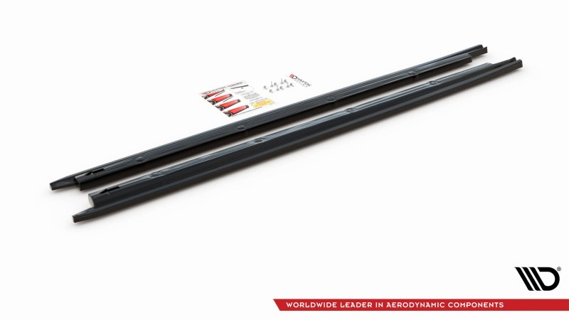 Maxton Seitenschweller Ansatz für V.1 für Seat Ibiza FR/ Standard Mk5 schwarz Hochglanz SE-IB-5-SD1-G