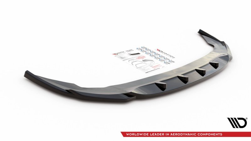 Maxton Front Ansatz V.1 für BMW 2 Gran Coupe M-Paket / M235i F44 schwarz Hochglanz BM-2-44-MPACK-FD1-G