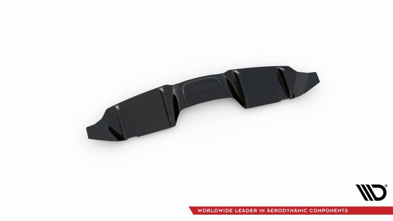 Maxton Diffusor Heck Ansatz für Ford Mustang Mk. 6 Facelift schwarz Hochglanz FO-MU-6F-RS1-G