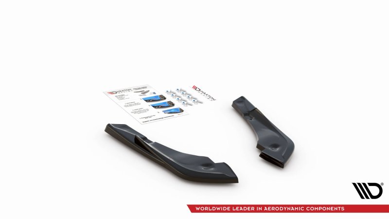 Maxton Heck Ansatz Flaps Diffusor V.3 für Toyota Supra Mk5 schwarz Hochglanz TO-SU-5-RSD3-G