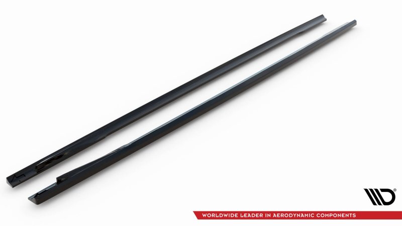 Maxton Seitenschweller Ansatz für V.2 für BMW i4 M-Paket G26 schwarz Hochglanz BM-I4-G26-MPACK-GC-SD2-G