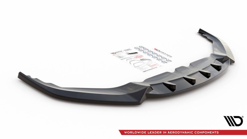 Maxton Front Ansatz V.3 für BMW 8 Coupe G15 / 8 Gran Coupe M Paket G16 schwarz Hochglanz BM-M850-G15-FD3-G