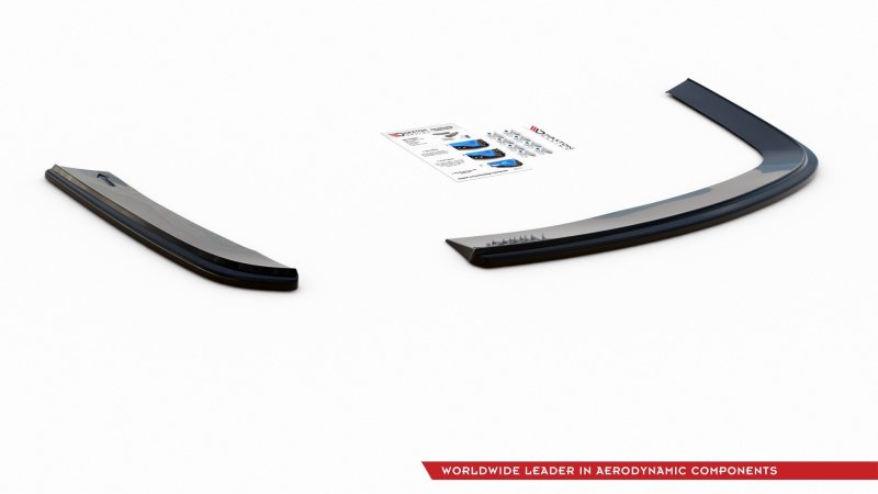Maxton Heck Ansatz Flaps Diffusor für VOLKSWAGEN JETTA MK6 SEDAN vor Facelift schwarz Hochglanz VW-JE-6-RSD1-G