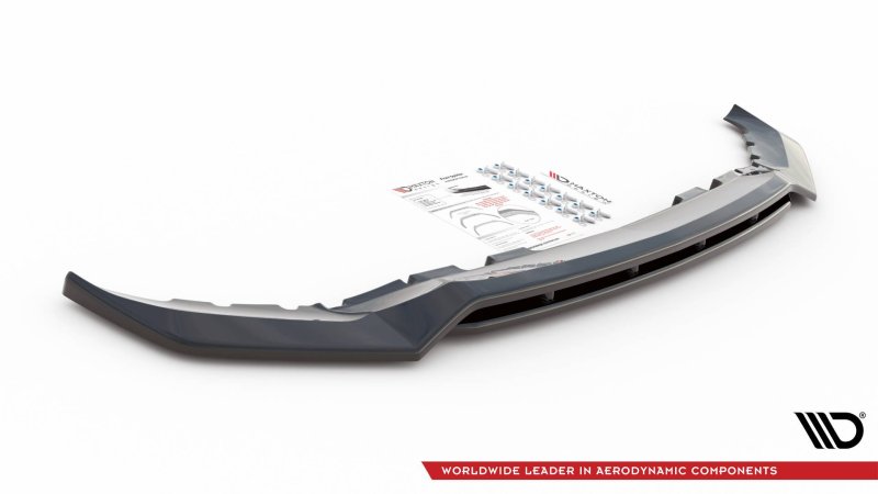 Maxton Front Ansatz V.1 für BMW X7 M G07 schwarz Hochglanz BM-X7-07-M-FD1G+FD1R-G