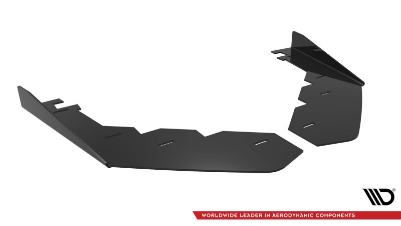 Maxton Front Flaps Ford Mustang GT Mk7 schwarz Hochglanz FOMU7GTCNC-FSF1-G