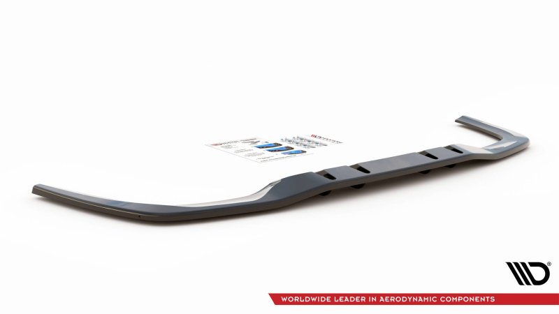 Maxton Mittlerer Diffusor Heck Ansatz DTM Look für V.1 Mercedes A 35 AMG Limousine V177 schwarz Hochglanz ME-A-177-35-S-RD1G+RD2-G