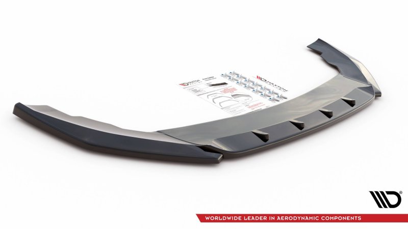 Maxton Front Ansatz V.2 für Seat Leon FR Mk4 schwarz Hochglanz SE-LE-4-FR-FD2-G