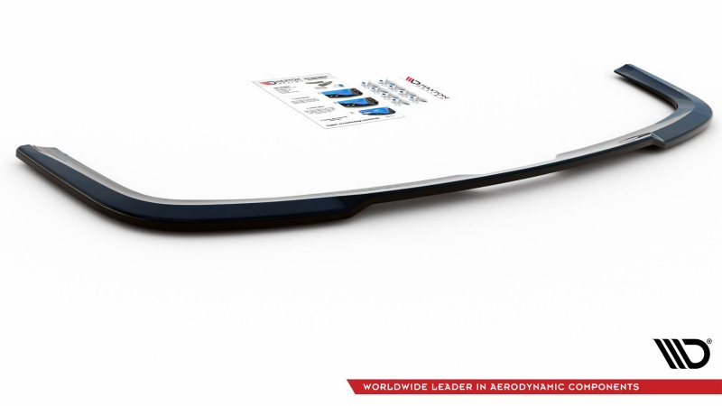 Maxton Mittlerer Diffusor Heck Ansatz für Volkswagen Caddy Mk. 4 schwarz Hochglanz VW-CA-4-RD1-G