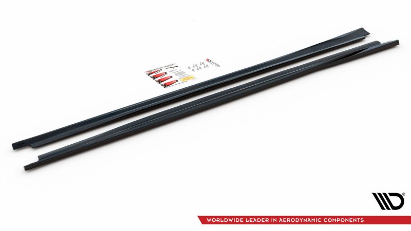 Maxton Seitenschweller Ansatz für Maserati Ghibli Mk3 schwarz Hochglanz MA-GH-1-SD1-G