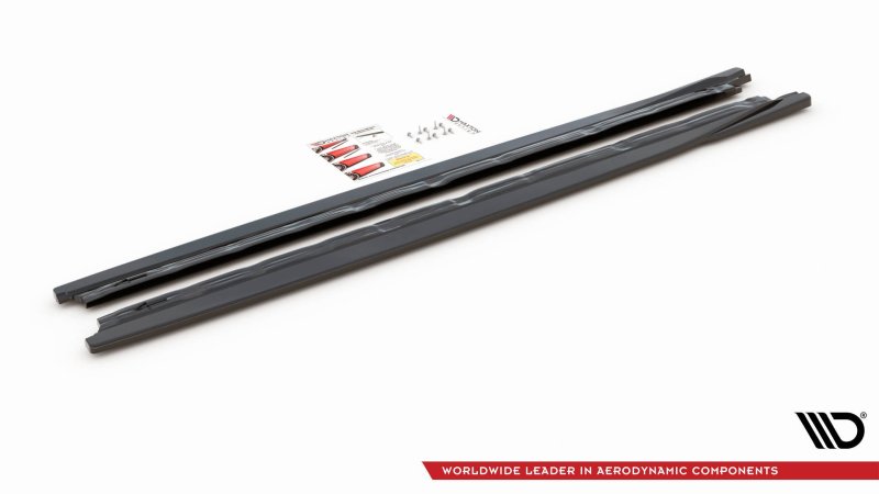 Maxton Seitenschweller Ansatz für Cupra Formentor schwarz Hochglanz CU-FO-1-SD1-G