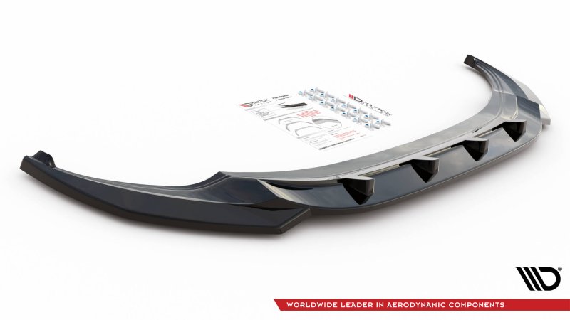 Maxton Front Ansatz V.3 für Volkswagen Tiguan R / R-Line Mk2 Facelift schwarz Hochglanz VW-TI-2F-R-FD3-G