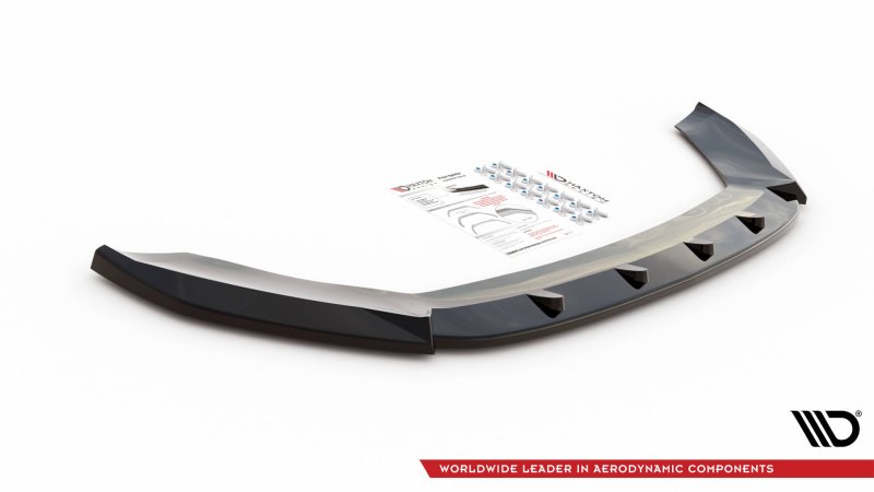 Maxton Front Ansatz V.1 für Seat Leon FR / Cupra Mk3 schwarz Hochglanz SE-LE-3-FR-ST-FD1-G
