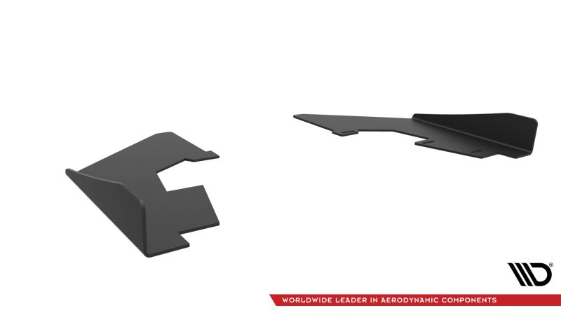Maxton Hintere Seiten Flaps Audi S3 Limousine 8V schwarz Hochglanz AUS33SCNC-RSF1-G