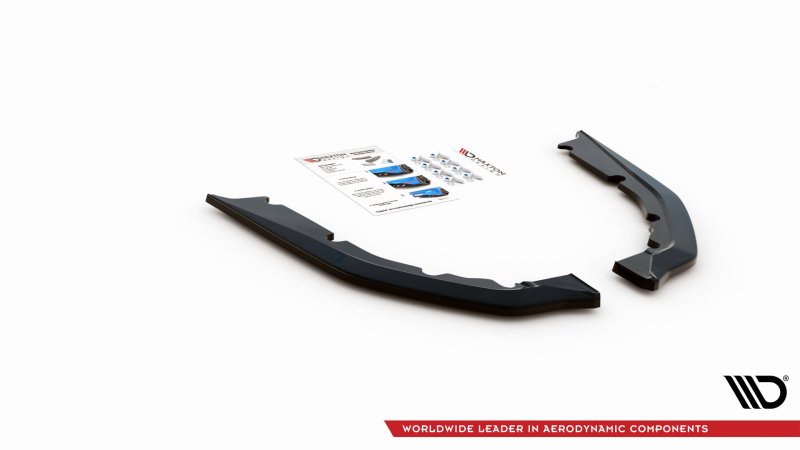 Maxton Heck Ansatz Flaps Diffusor für BMW M4 G82 schwarz Hochglanz BM-4-G82-M-RSD1-G