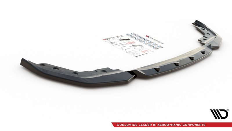 Maxton Front Ansatz V.5 für BMW 3er G20 / G21 M-Paket schwarz Hochglanz BM-3-20-MPACK-FD5-G