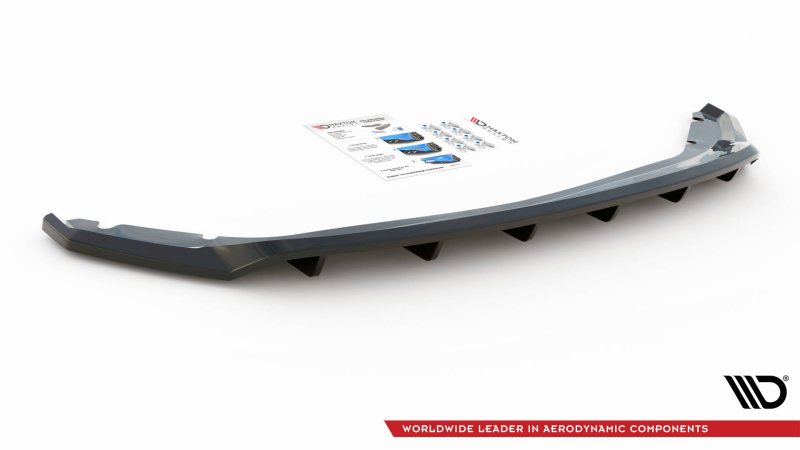Maxton Mittlerer Diffusor Heck Ansatz DTM Look für Seat Leon Hatchback Mk3 schwarz Hochglanz SE-LE-3-RD1G+RD2-G