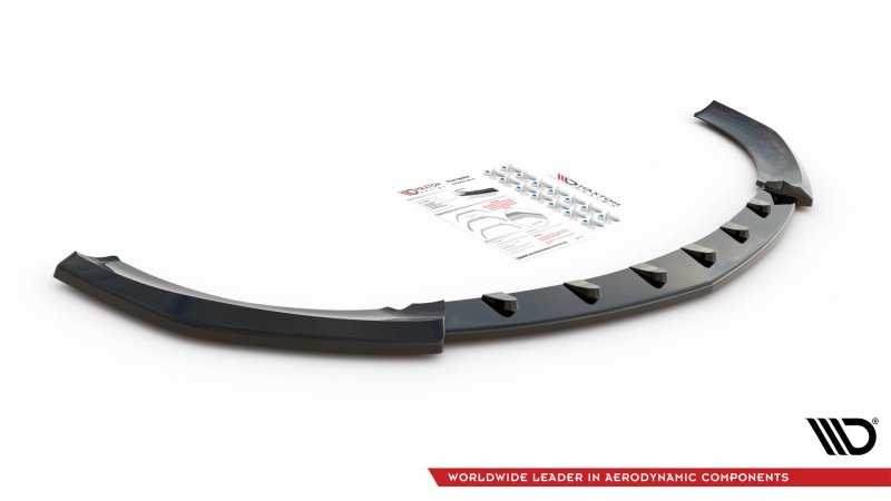 Maxton Front Ansatz V.3 für Mercedes-Benz E63 AMG Kombi/Limousine S213/W213 schwarz Hochglanz ME-E-213-63-ES-FD3-G