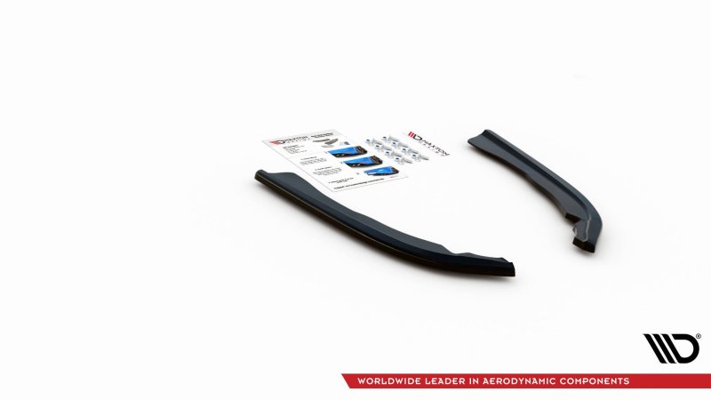 Maxton Heck Ansatz Flaps Diffusor V.1 für BMW 4er M-Paket G22 schwarz Hochglanz BM-4-G22-MPACK-RSD1-G