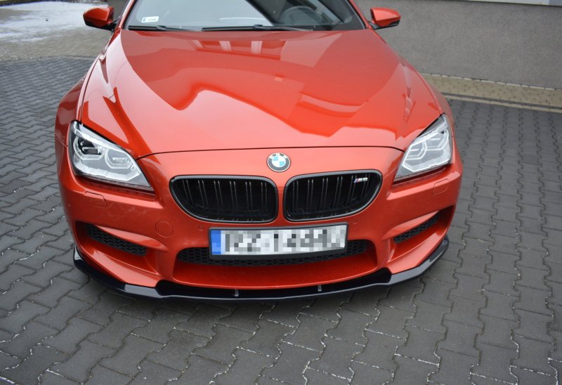 Maxton Front Ansatz für BMW M6 GRAN COUPÉ schwarz Hochglanz BM-6-06-M-GC-FD1-G