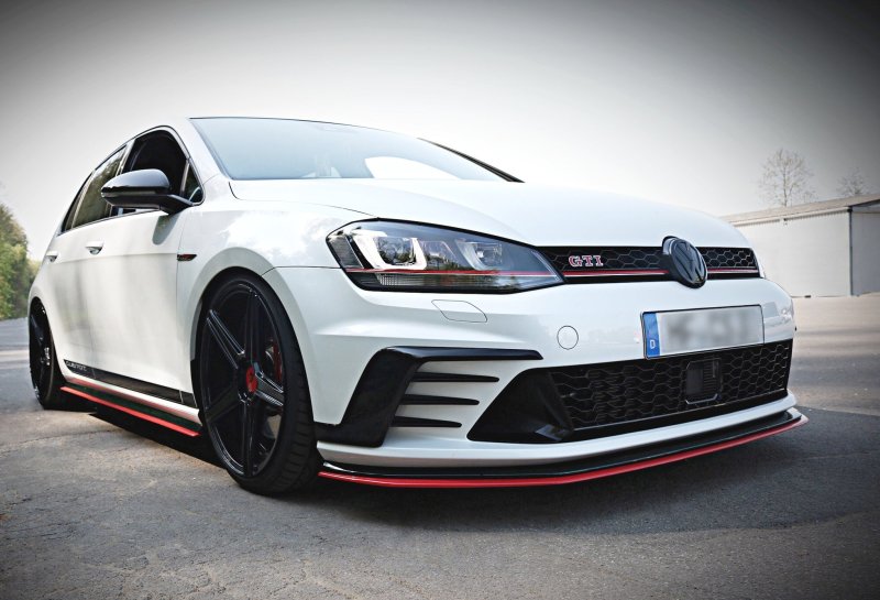 Maxton Front Ansatz für VW GOLF Mk7 GTI CLUBSPORT VW-GO-7-GTI-CS-FD1-RED