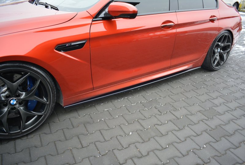 Maxton Seitenschweller Ansatz für BMW M6 GRAN COUPÉ schwarz Hochglanz BM-6-06-M-GC-SD1-G