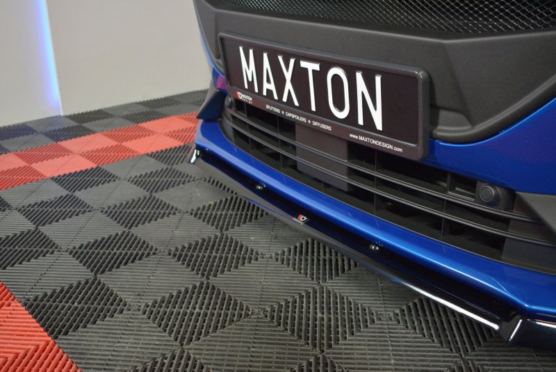 Maxton Front Ansatz V.2 für Ford Focus ST / ST-Line Mk4 schwarz Hochglanz FO-FO-4-STLINE-FD2-G