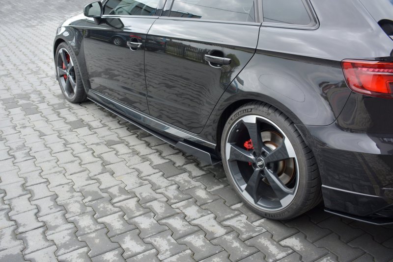 Maxton Sport Seitenschweller Ansatz für V.2 für Audi RS3 8V FL Sportback AU-RS3-8VF-CNC-SD2