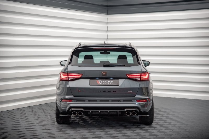 Preview: Maxton Heck Ansatz Flaps Diffusor für Cupra Ateca schwarz Hochglanz CU-AT-1-RSD1-G