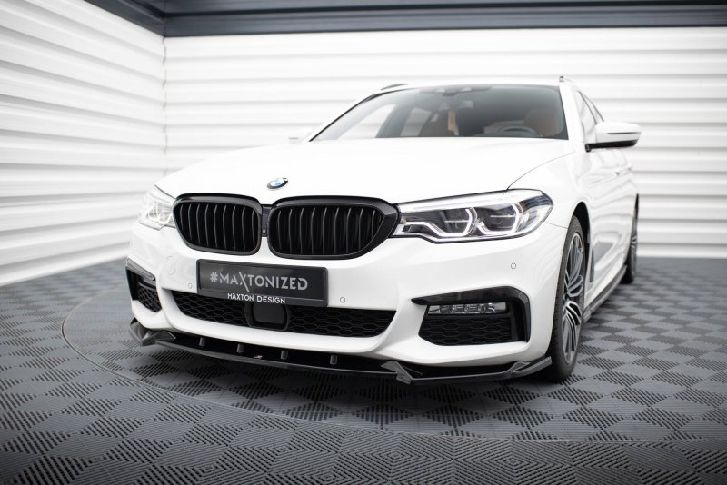 Maxton Front Ansatz V.4 BMW 5er M-Paket G30 / G31 schwarz Hochglanz BM-5-G30-MPACK-FD4-G