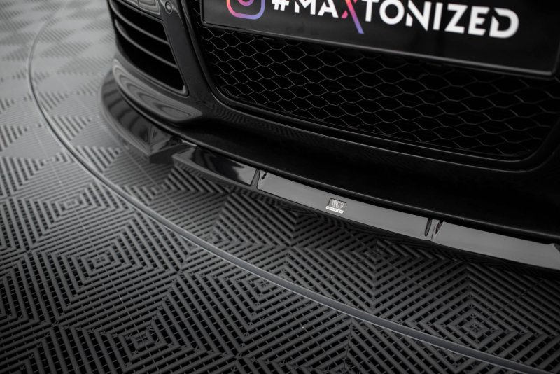Maxton Front Ansatz V.2 für Audi RS6 Avant C6 schwarz Hochglanz AU-RS6-C6-FD2-G