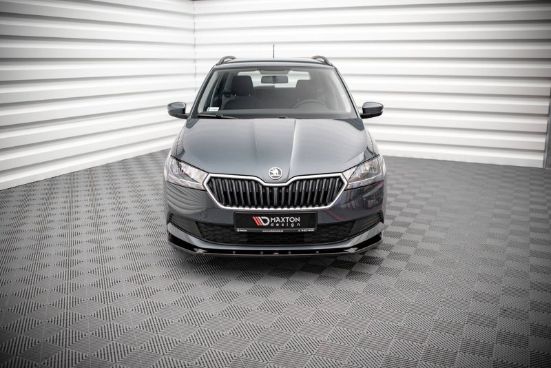 Maxton Front Ansatz für Skoda Fabia Mk3 Facelift schwarz Hochglanz SK-FA-3F-K-FD1-G