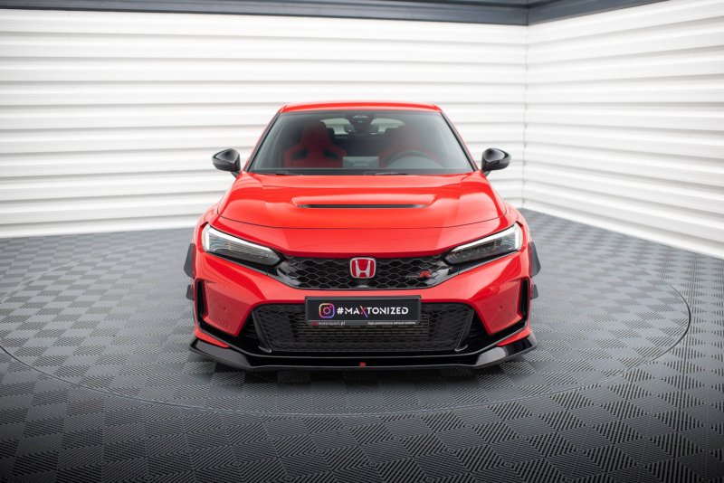 Maxton Front Ansatz V.1 für Honda Civic Type-R Mk 11 schwarz Hochglanz HO-CI-11-TYPE-R-FD1-G
