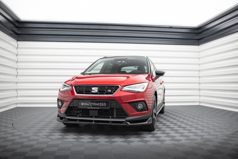 Maxton Front Ansatz Seat Arona FR Mk1 schwarz Hochglanz SE-AR-1-FR-FD1-G