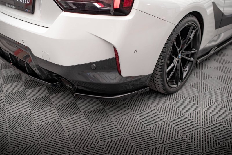 Maxton Heck Ansatz Flaps Diffusor V.2 für BMW 2 Coupe M-Paket G42 schwarz Hochglanz BM-2-42-MPACK-RSD2-G