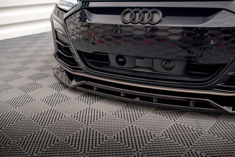 Maxton Front Ansatz V.2 für Audi e-Tron GT / RS GT Mk1 schwarz Hochglanz AU-ETRON-1-RS-FD2G+FD2R-G