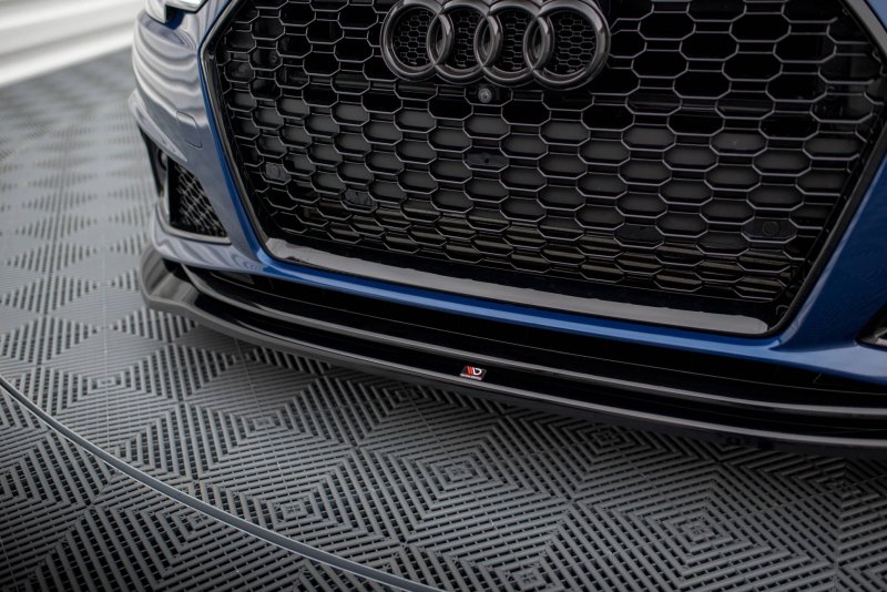 Maxton Front Ansatz V.2 für Audi A4 Competition B9  schwarz Hochglanz AU-A4-B9-COMP-FD2-G