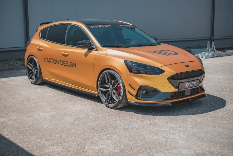 Maxton Seitenschweller Ansatz für V.5 Ford Focus ST / ST-Line Mk4 schwarz Hochglanz FO-FO-4-ST-SD2-G
