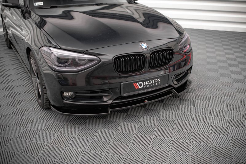 Maxton Front Ansatz V.2 für BMW 1er F20 schwarz Hochglanz BM-1-F20-FD2-G