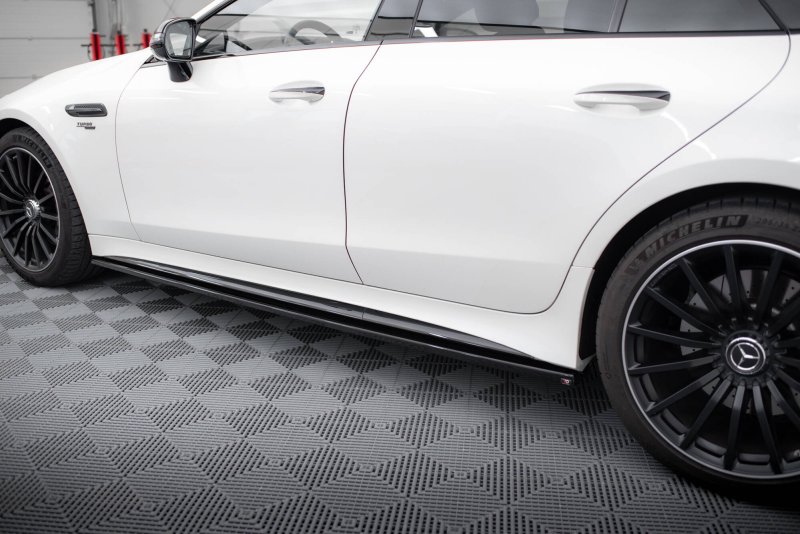 Maxton Seitenschweller Ansatz Mercedes-AMG GT 43 4 Door Coupe V8 Styling Package schwarz Hochglanz ME-GT-4D-43-V8-SD1-G