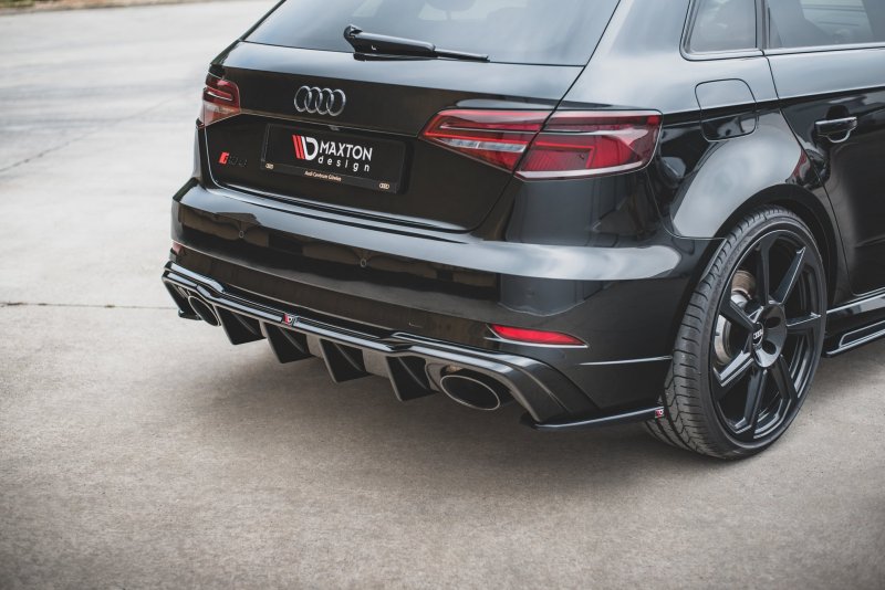 Maxton Diffusor Heck Ansatz V.2 für Audi RS3 8V Sportback Facelift AU-RS3-8VF-RS2GO_O