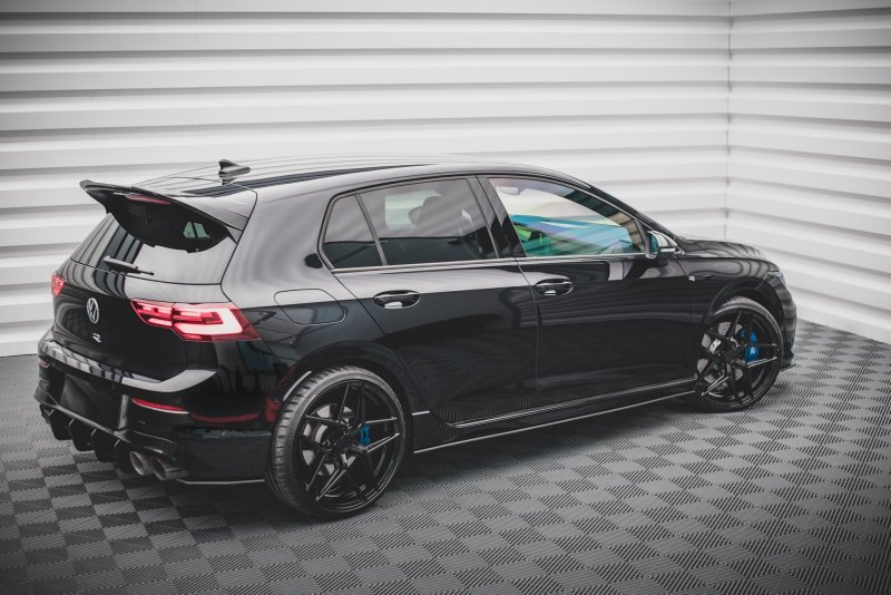 Maxton Street Pro Heck Ansatz Flaps Diffusor für Volkswagen Golf R Mk8 VWGO8RCNC-RSD1BRB
