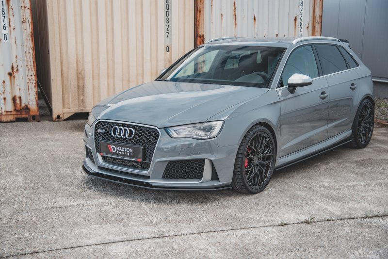 Maxton Racing Front Ansatz für passend für Audi RS3 8V Sportback AURS38VCNC-FD3B