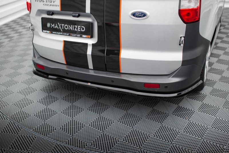 Maxton Mittlerer Cup Diffusor Heck Ansatz Ford Transit Courier Mk1 schwarz Hochglanz FO-TR-COU-1-RD1-G