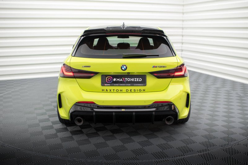 Maxton Diffusor Heck Ansatz V.3 BMW 1er F40 M-Paket/ M135i (Version mit Einzelauspuff auf zwei Seiten) BM-1-40-MPACK-RS3GO_O