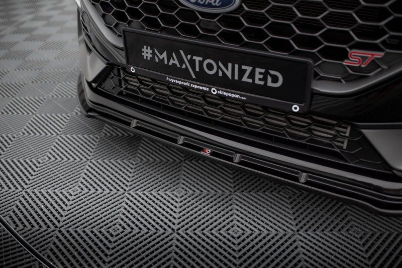 Maxton Front Ansatz V.2 Ford Fiesta ST / ST-line Mk8 Facelift schwarz Hochglanz FO-FI-8F-ST-FD2-G