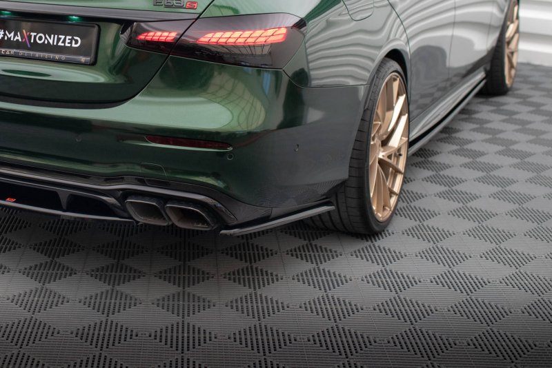Maxton Heck Ansatz Flaps Diffusor Mercedes-AMG E63 W213 Facelift schwarz Hochglanz ME-E-213F-63-RSD1-G
