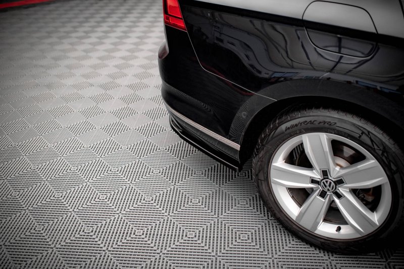 Maxton Heck Ansatz Flaps Diffusor für Volkswagen Passat B8 Facelift schwarz Hochglanz VW-PA-B8F-RSD1-G