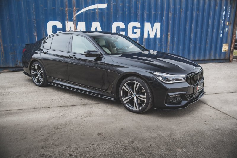 Maxton Seitenschweller Ansatz für BMW 7 M-Paket G11 schwarz Hochglanz BM-7-11-MPACK-SD1-G