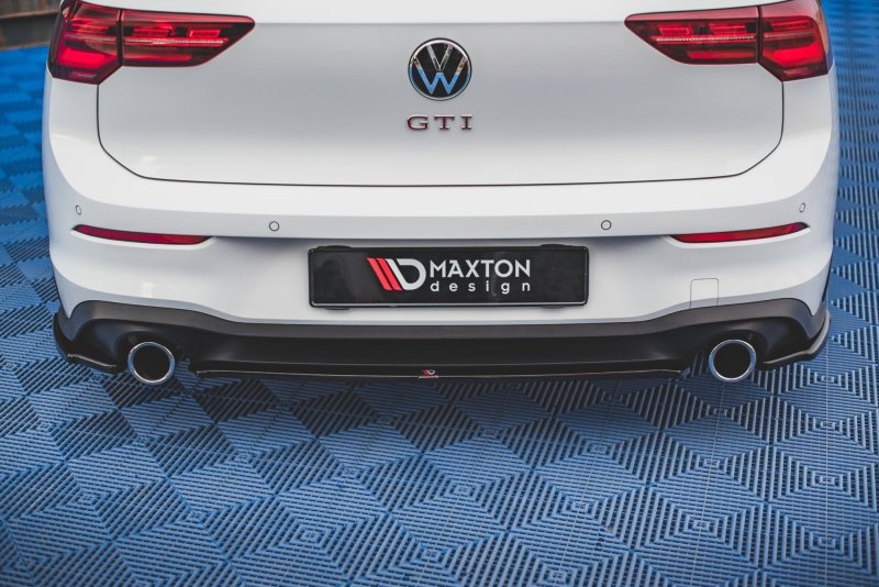 Maxton Mittlerer Diffusor Heck Ansatz für Volkswagen Golf 8 GTI schwarz Hochglanz VW-GO-8-GTI-RD1-G
