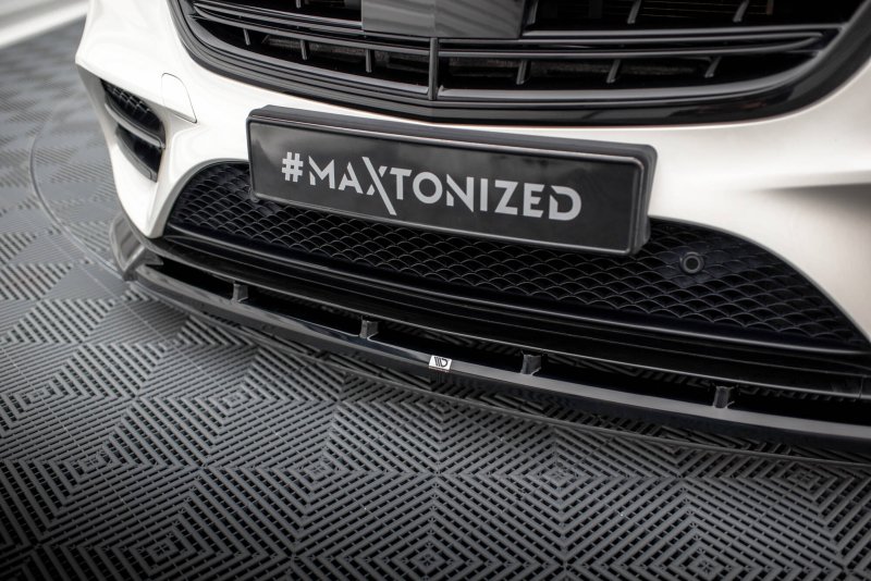 Preview: Maxton Front Ansatz V.2 Mercedes-Benz S AMG-Line W222 Facelift schwarz Hochglanz ME-S-222F-AMGLINE-FD2-G